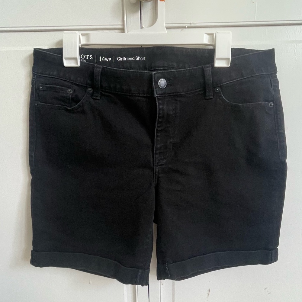 Talbots Women's Black Jean Shorts